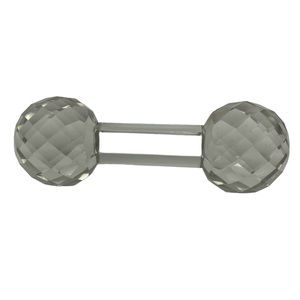 Vintage crystal faceted cut knife rest